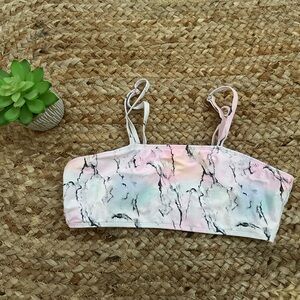 PASTEL MARBLED BIKINI TOP